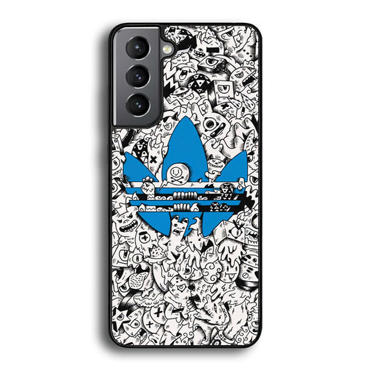 Adidas B&W Doodle Samsung Galaxy S21 Plus Case - Carneyforia