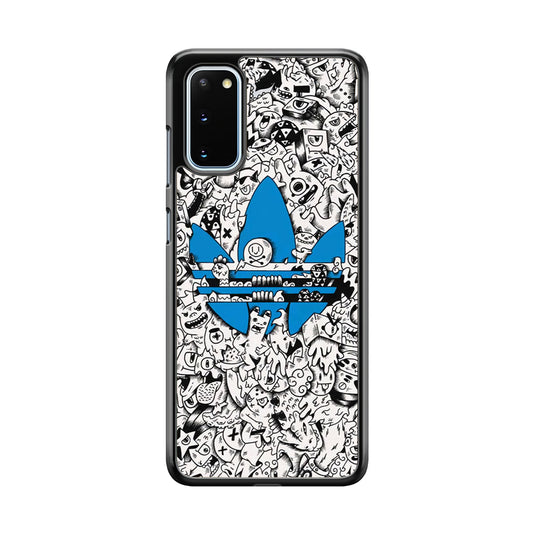 Adidas B&W Doodle Samsung Galaxy S20 Case