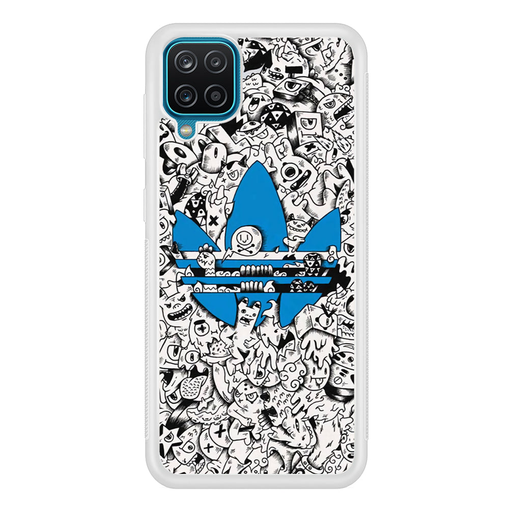 Adidas B&W Doodle Samsung Galaxy A12 Case