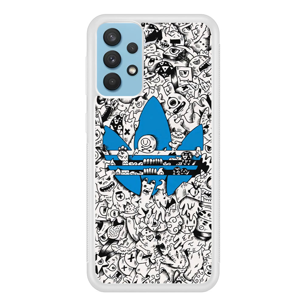 Adidas B&W Doodle Samsung Galaxy A32 Case