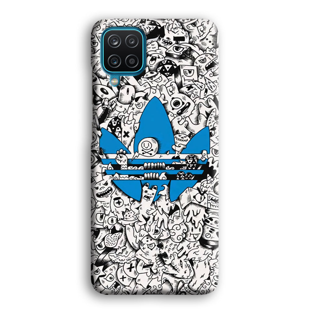 Adidas B&W Doodle Samsung Galaxy A12 Case