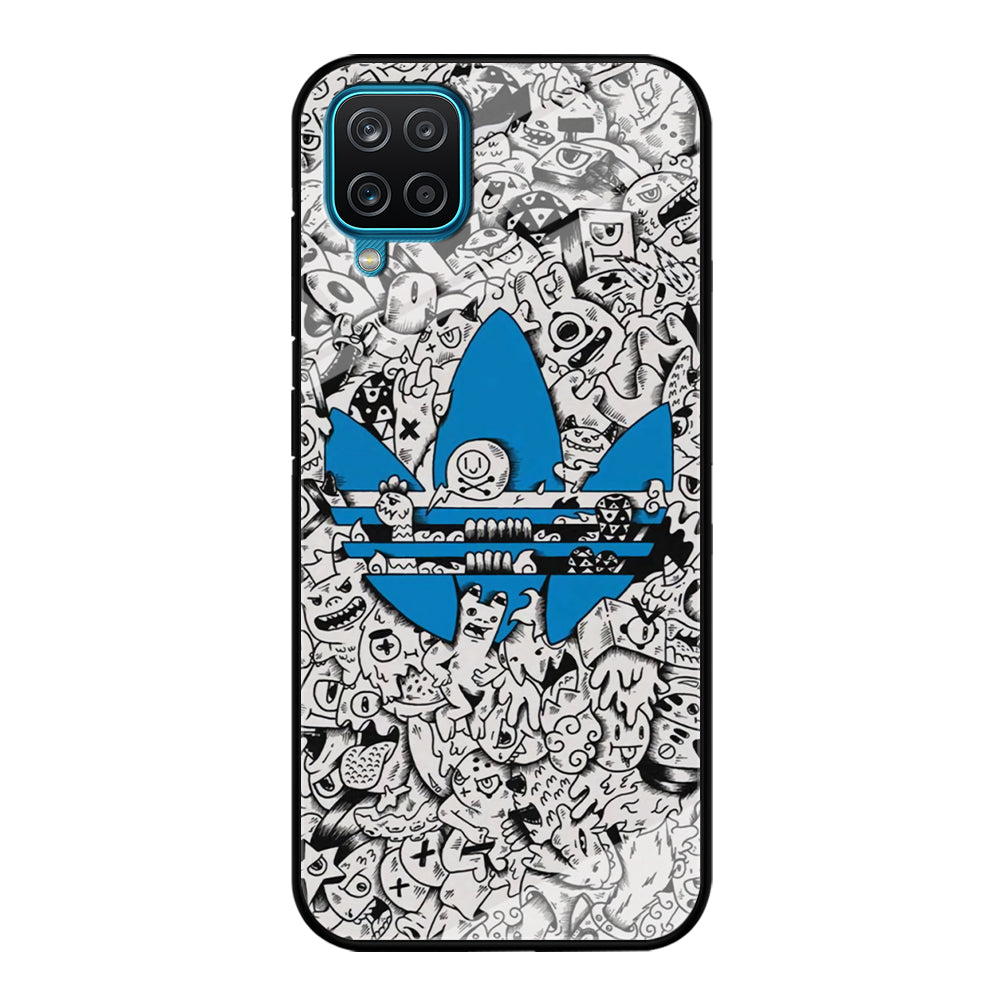 Adidas B&W Doodle Samsung Galaxy A12 Case