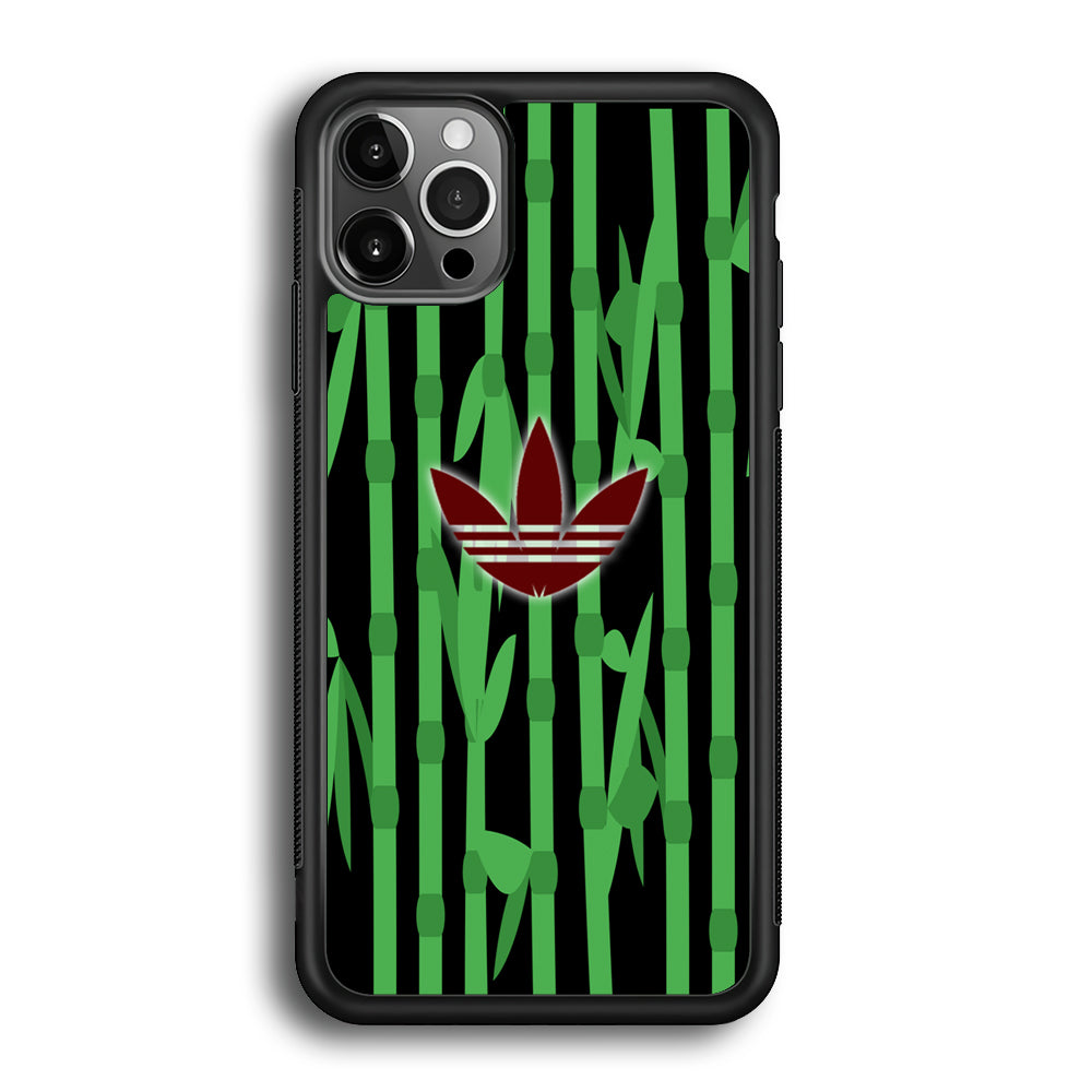 Adidas Bamboo Maroon Logo iPhone 12 Pro Max Case
