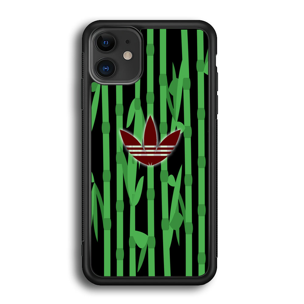 Adidas Bamboo Maroon Logo iPhone 12 Case