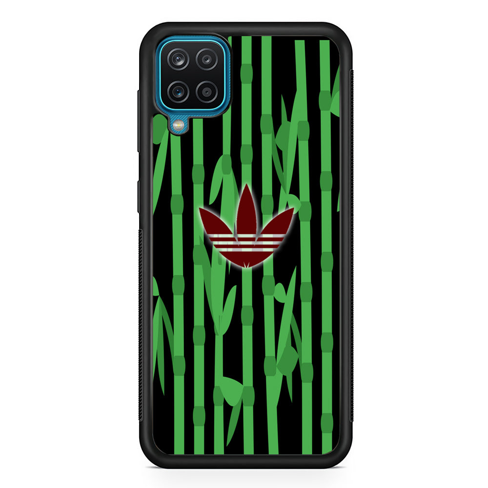 Adidas Bamboo Maroon Logo Samsung Galaxy A12 Case