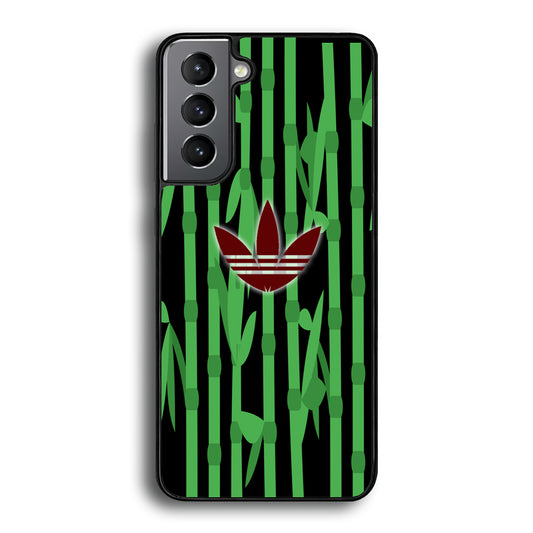 Adidas Bamboo Maroon Logo Samsung Galaxy S21 Plus Case - Carneyforia