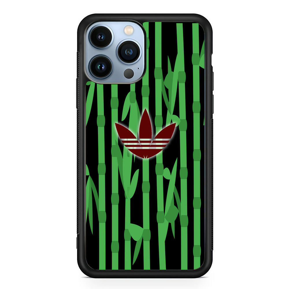 Adidas Bamboo Maroon Logo iPhone 13 Pro Max Case