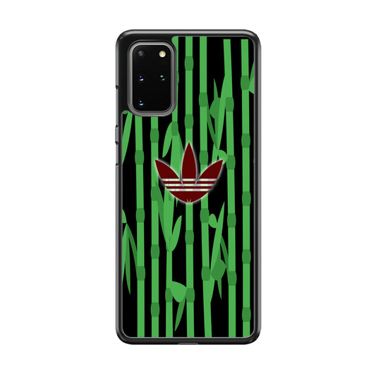 Adidas Bamboo Maroon Logo Samsung Galaxy S20 Plus Case
