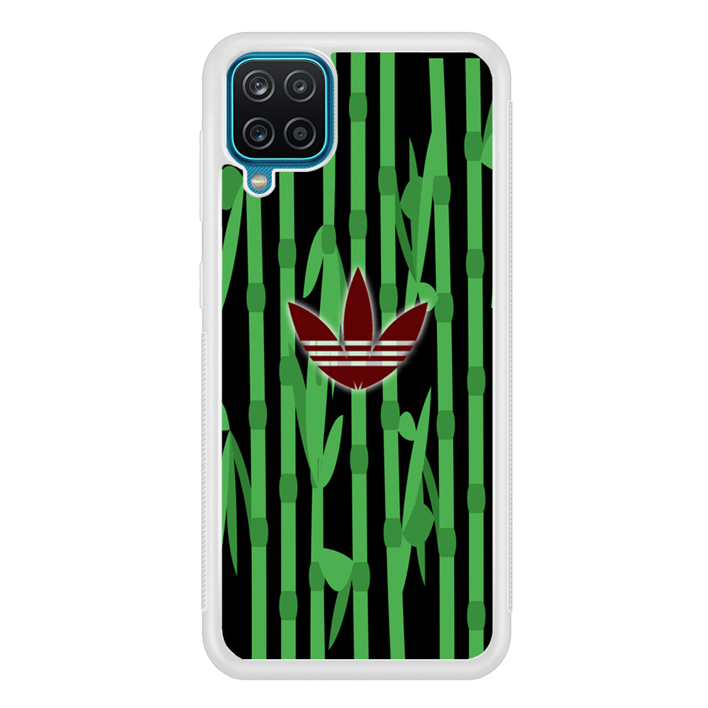 Adidas Bamboo Maroon Logo Samsung Galaxy A12 Case