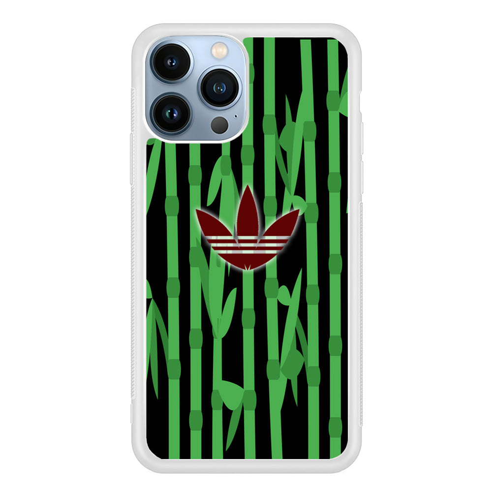 Adidas Bamboo Maroon Logo iPhone 13 Pro Max Case