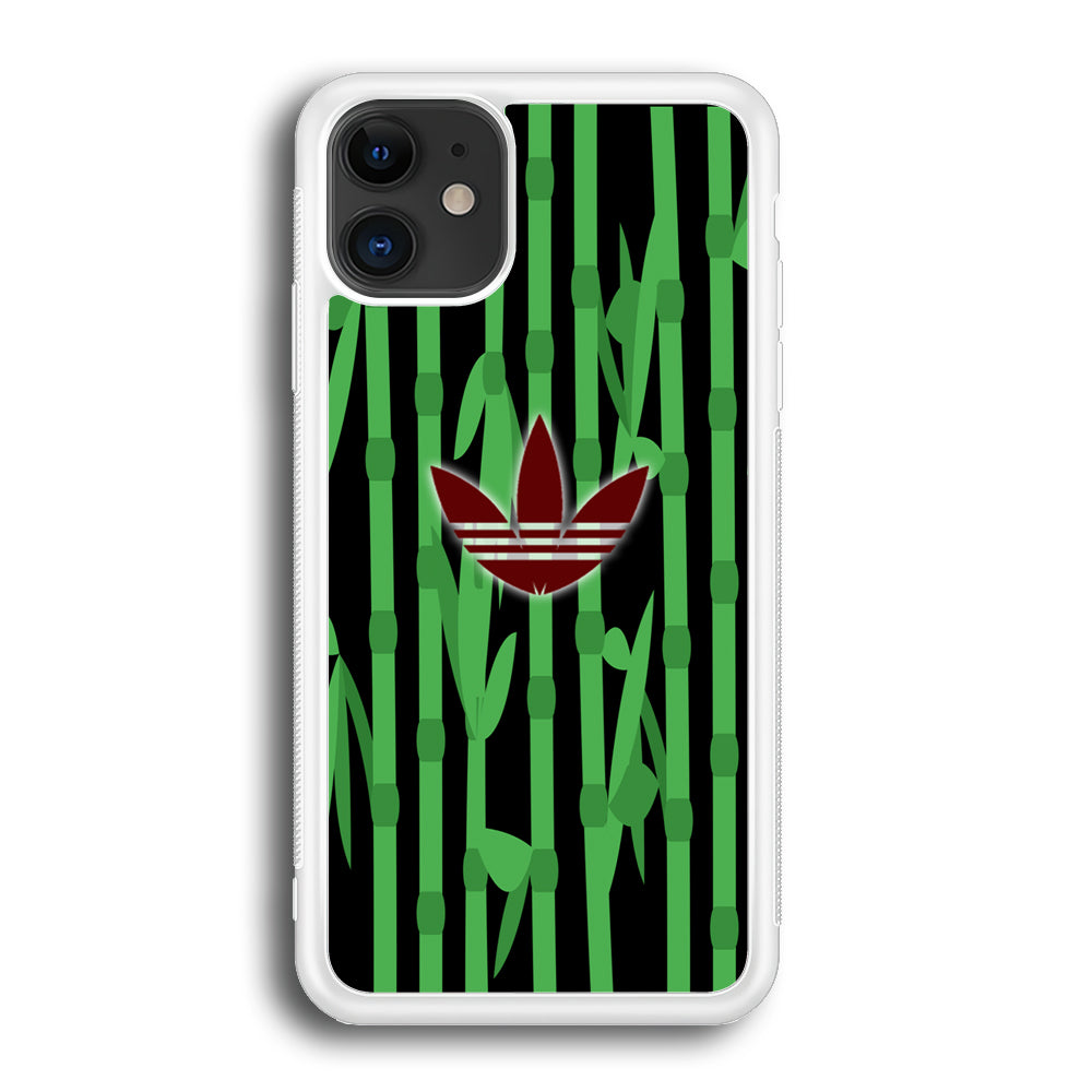 Adidas Bamboo Maroon Logo iPhone 12 Case