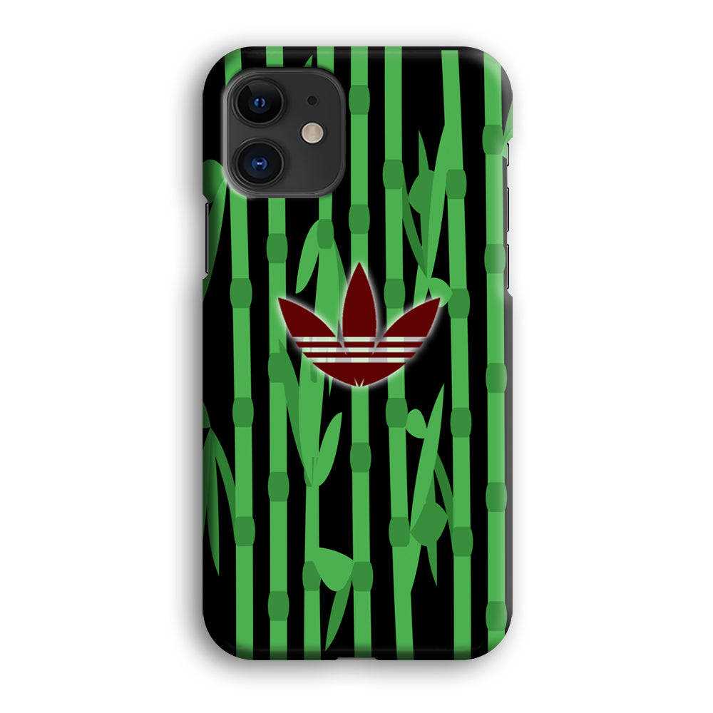 Adidas Bamboo Maroon Logo iPhone 12 Case