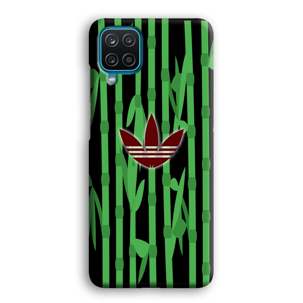 Adidas Bamboo Maroon Logo Samsung Galaxy A12 Case