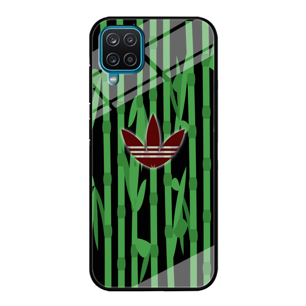 Adidas Bamboo Maroon Logo Samsung Galaxy A12 Case