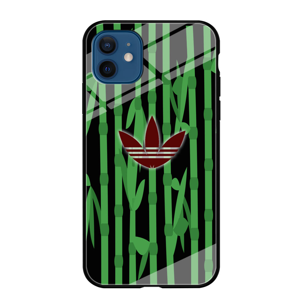 Adidas Bamboo Maroon Logo iPhone 12 Case