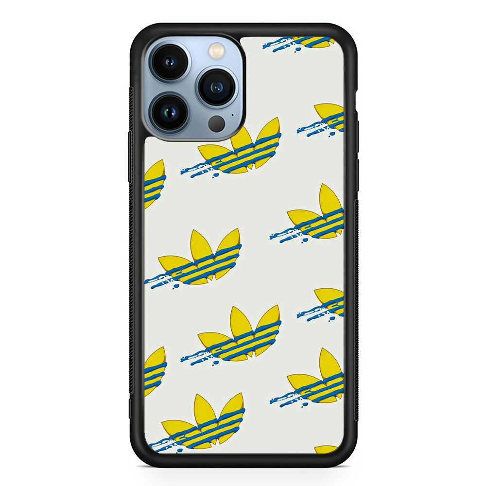 Adidas Doodle Fly Paint Blue iPhone 13 Pro Max Case