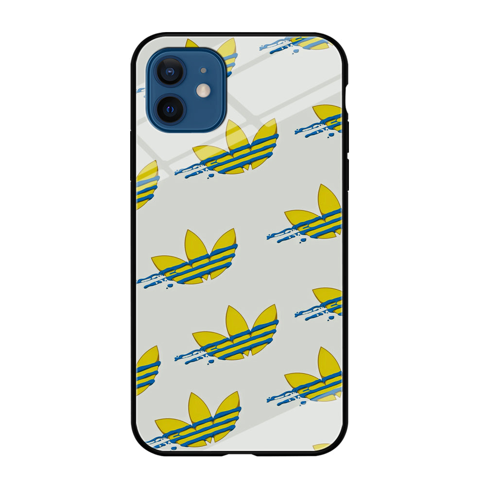 Adidas Doodle Fly Paint Blue iPhone 12 Case