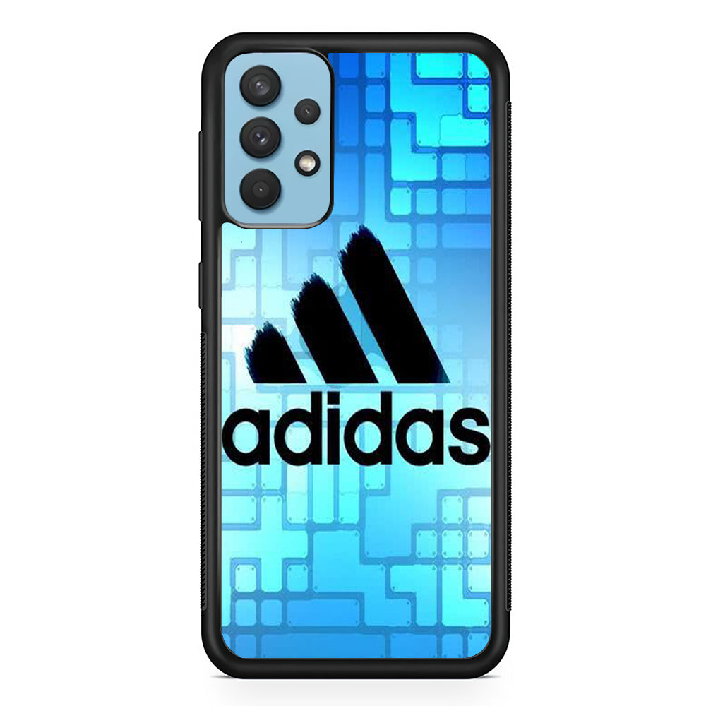 Adidas Logo Blue Abstract Samsung Galaxy A32 Case
