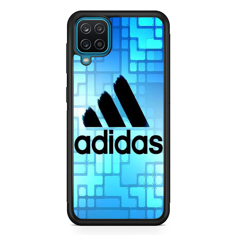 Adidas Logo Blue Abstract Samsung Galaxy A12 Case