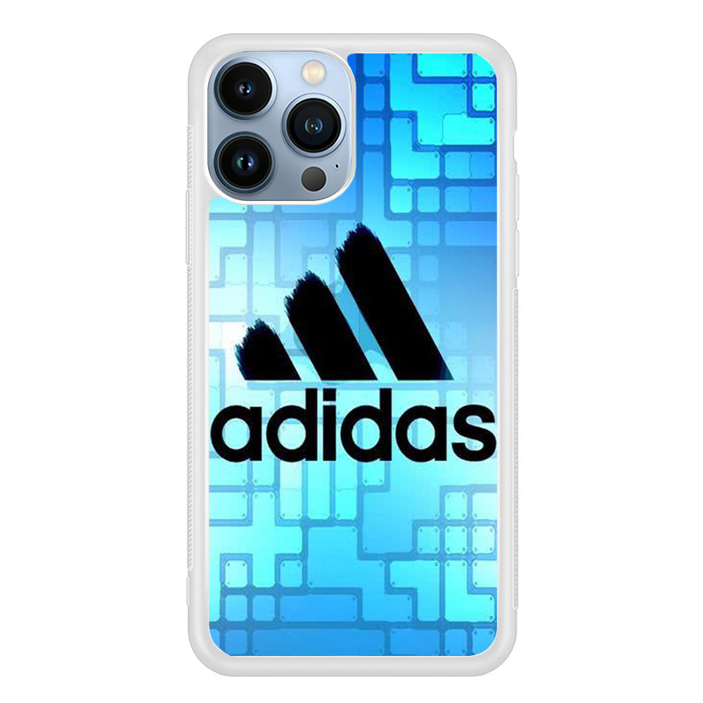 Adidas Logo Blue Abstract iPhone 13 Pro Max Case