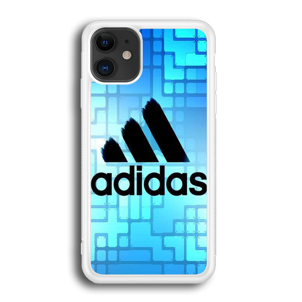 Adidas Logo Blue Abstract iPhone 12 Case