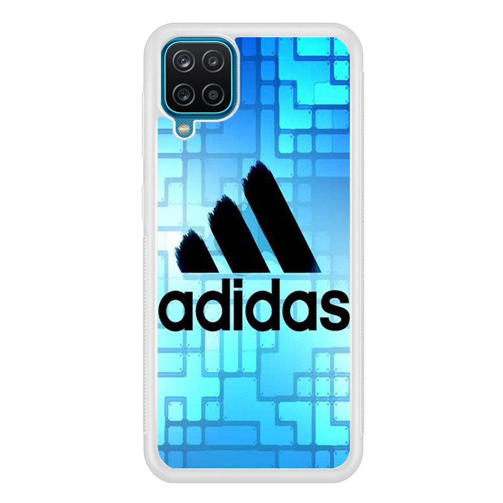 Adidas Logo Blue Abstract Samsung Galaxy A12 Case