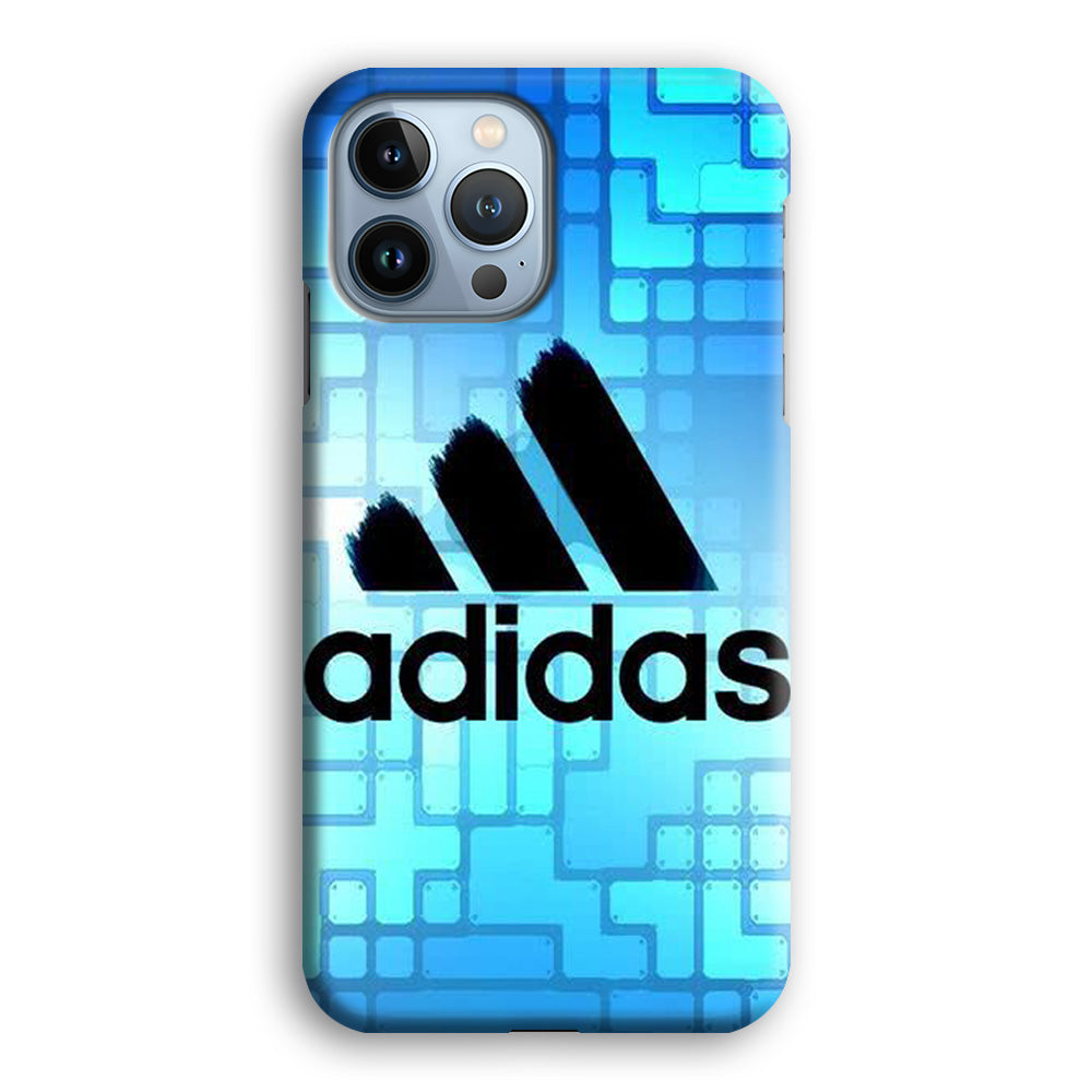 Adidas Logo Blue Abstract iPhone 13 Pro Max Case