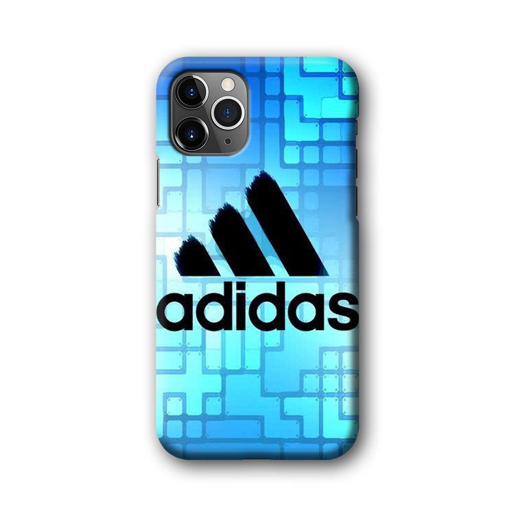 Adidas Logo Blue Abstract iPhone 11 Pro Case