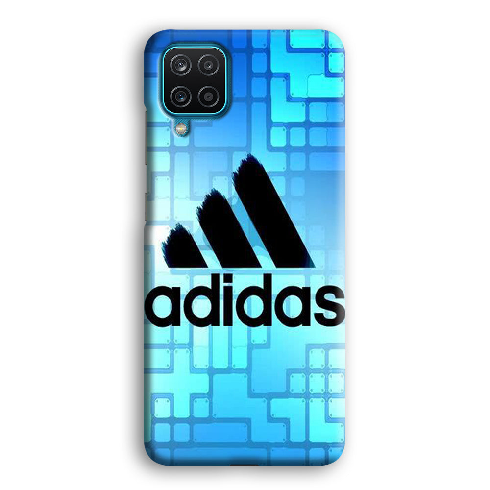 Adidas Logo Blue Abstract Samsung Galaxy A12 Case