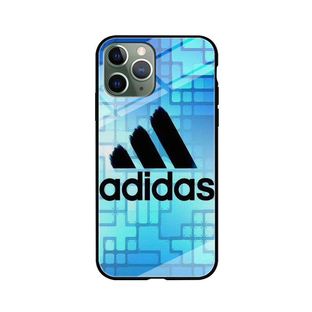 Adidas Logo Blue Abstract iPhone 11 Pro Case