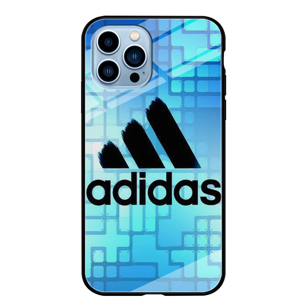 Adidas Logo Blue Abstract iPhone 13 Pro Max Case