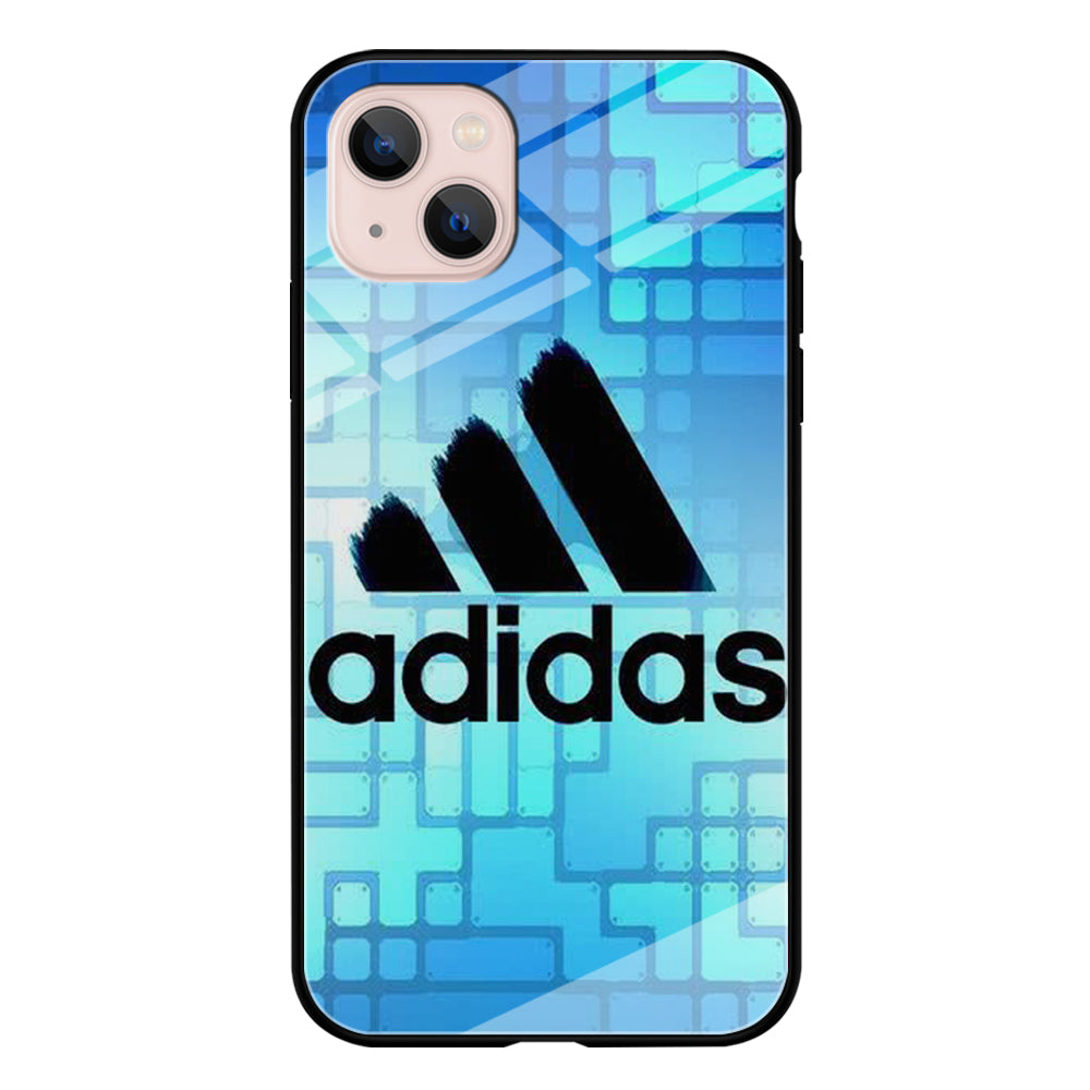 Adidas Logo Blue Abstract iPhone 13 Case