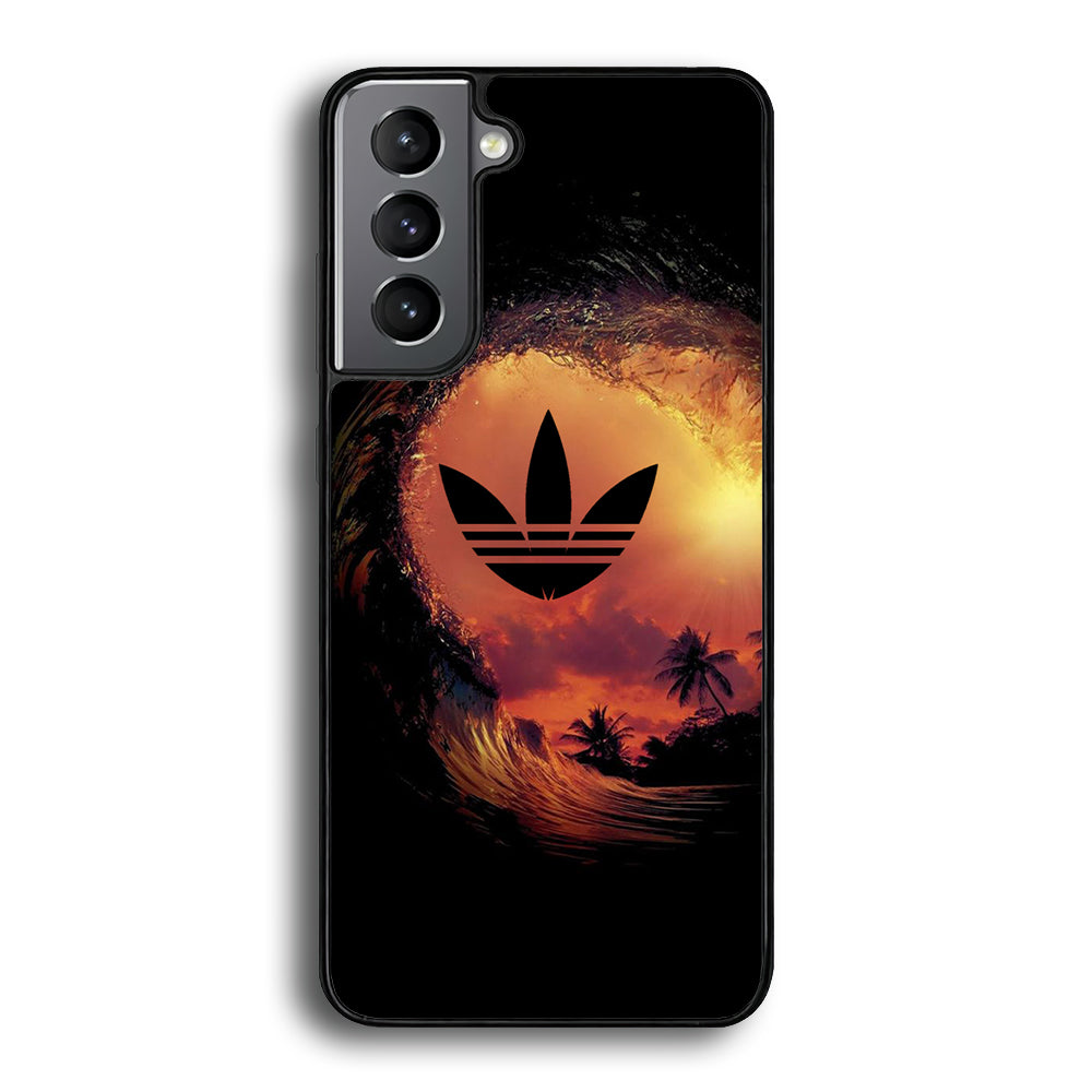 Adidas Logo Wave Sunset Samsung Galaxy S21 Plus Case - Carneyforia