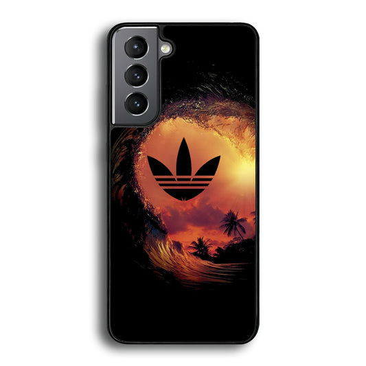 Adidas Logo Wave Sunset Samsung Galaxy S21 Plus Case - Carneyforia