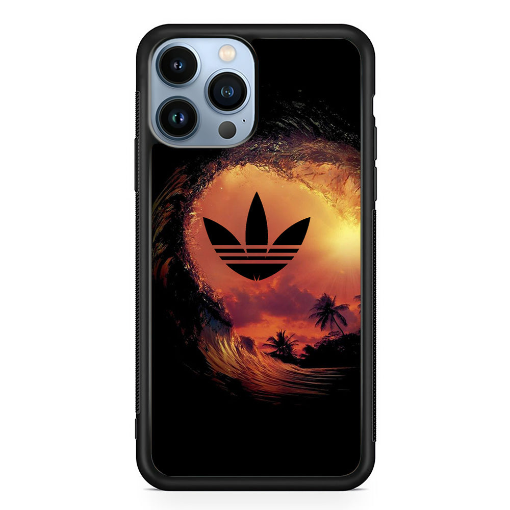 Adidas Logo Wave Sunset iPhone 13 Pro Max Case