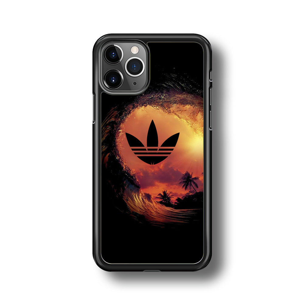 Adidas Logo Wave Sunset iPhone 11 Pro Case