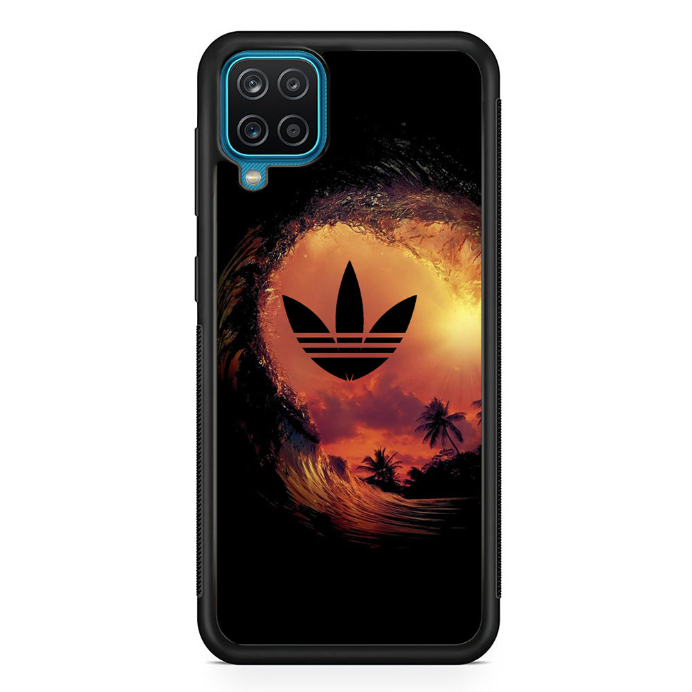 Adidas Logo Wave Sunset Samsung Galaxy A12 Case