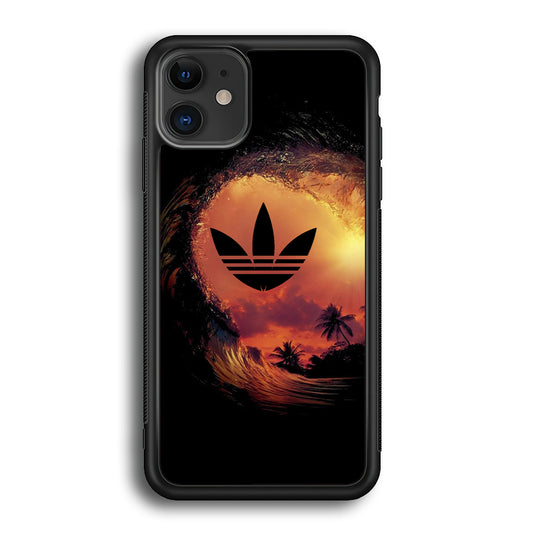 Adidas Logo Wave Sunset iPhone 12 Case