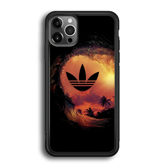 Adidas Logo Wave Sunset iPhone 12 Pro Max Case