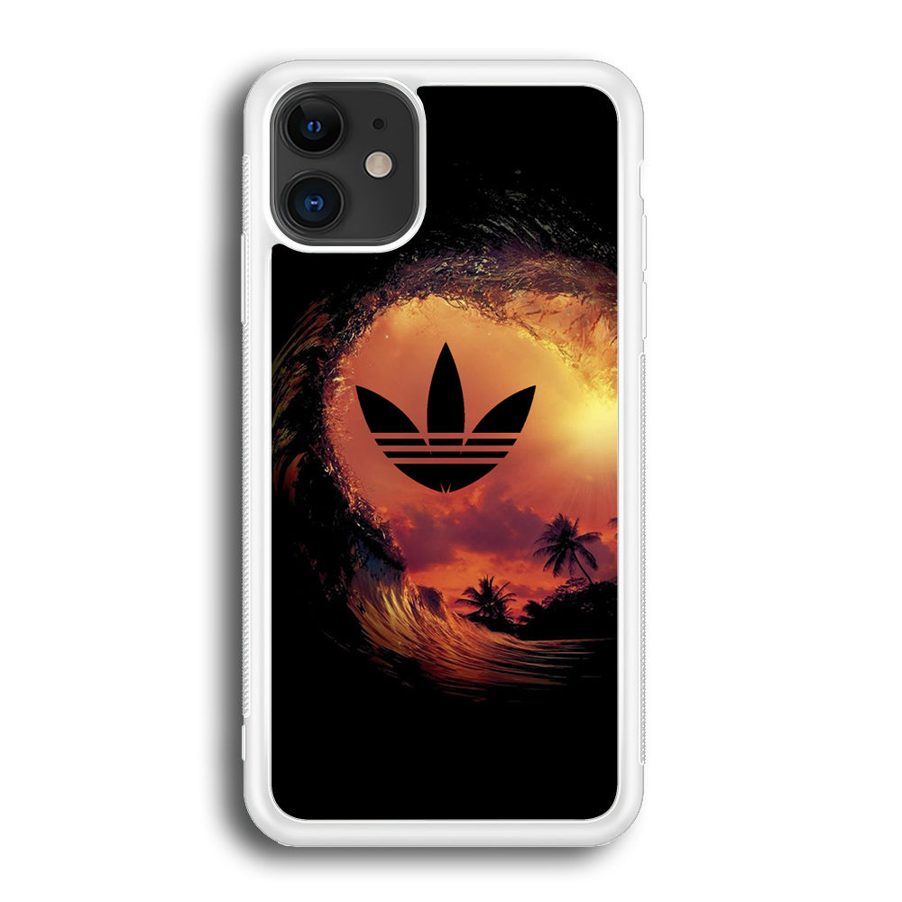 Adidas Logo Wave Sunset iPhone 12 Case