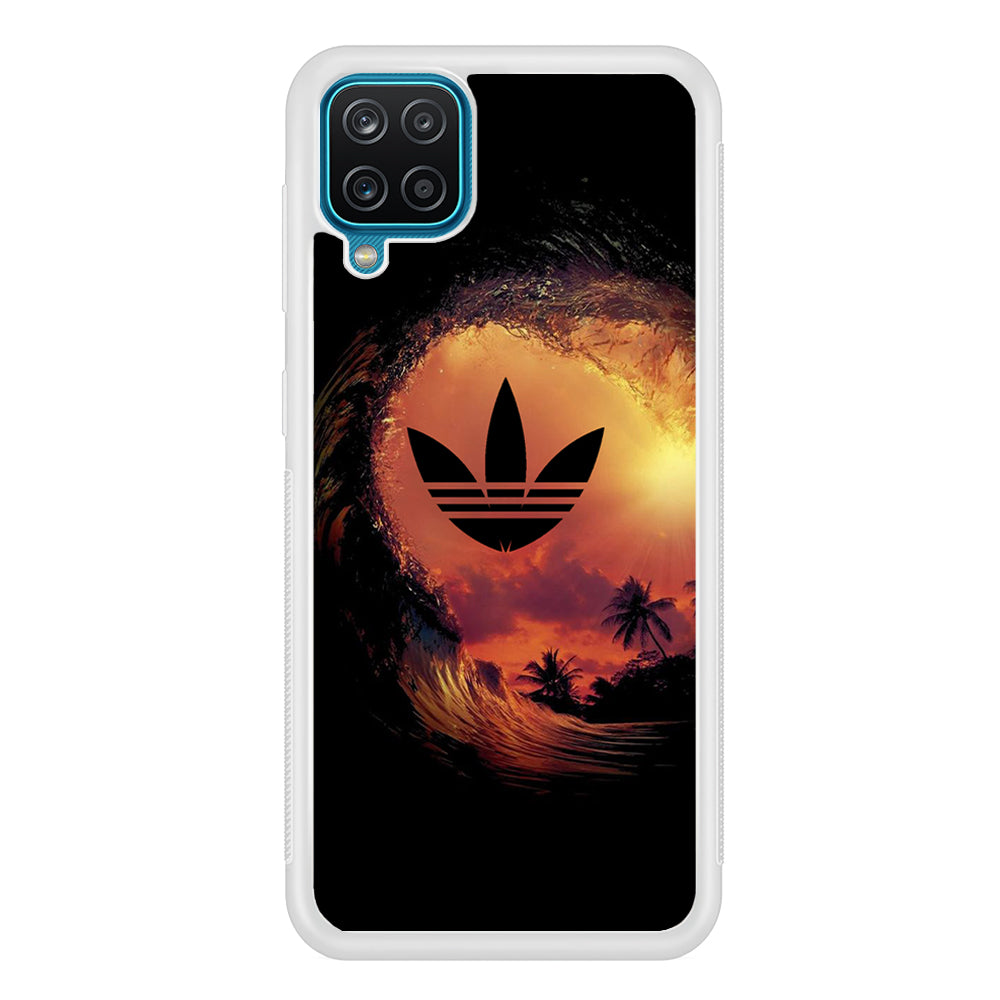 Adidas Logo Wave Sunset Samsung Galaxy A12 Case