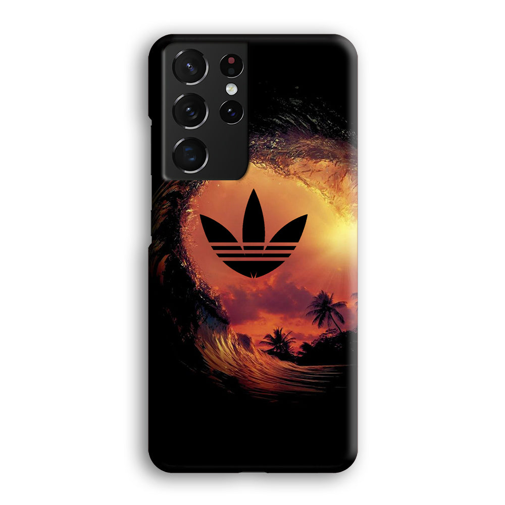 Adidas Logo Wave Sunset Samsung Galaxy S21 Ultra Case