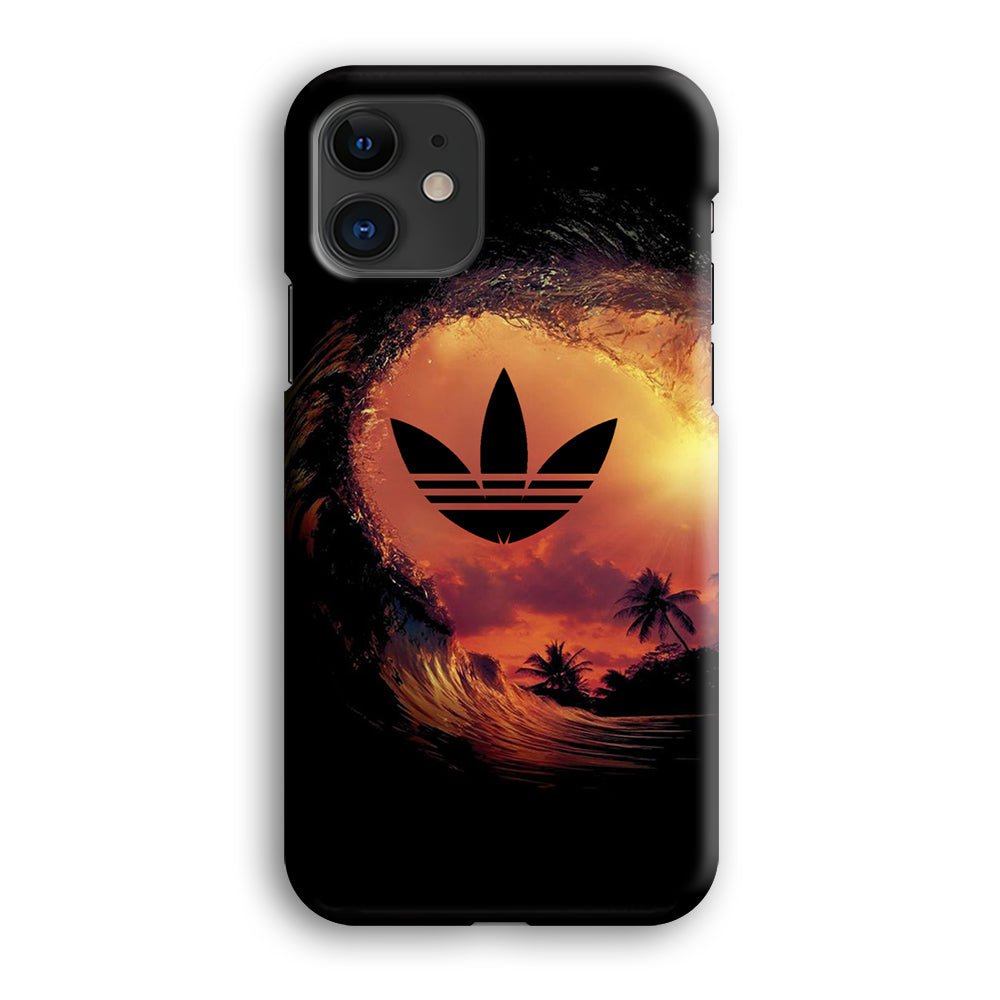 Adidas Logo Wave Sunset iPhone 12 Case