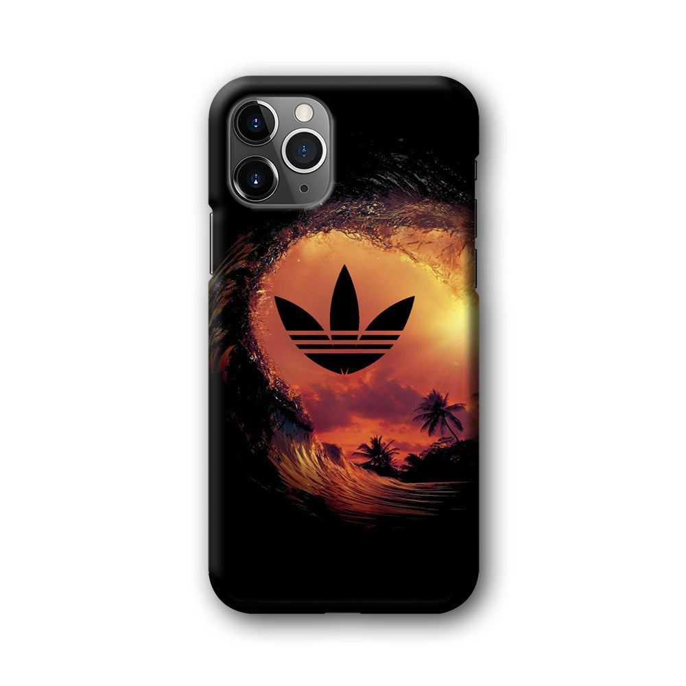 Adidas Logo Wave Sunset iPhone 11 Pro Case