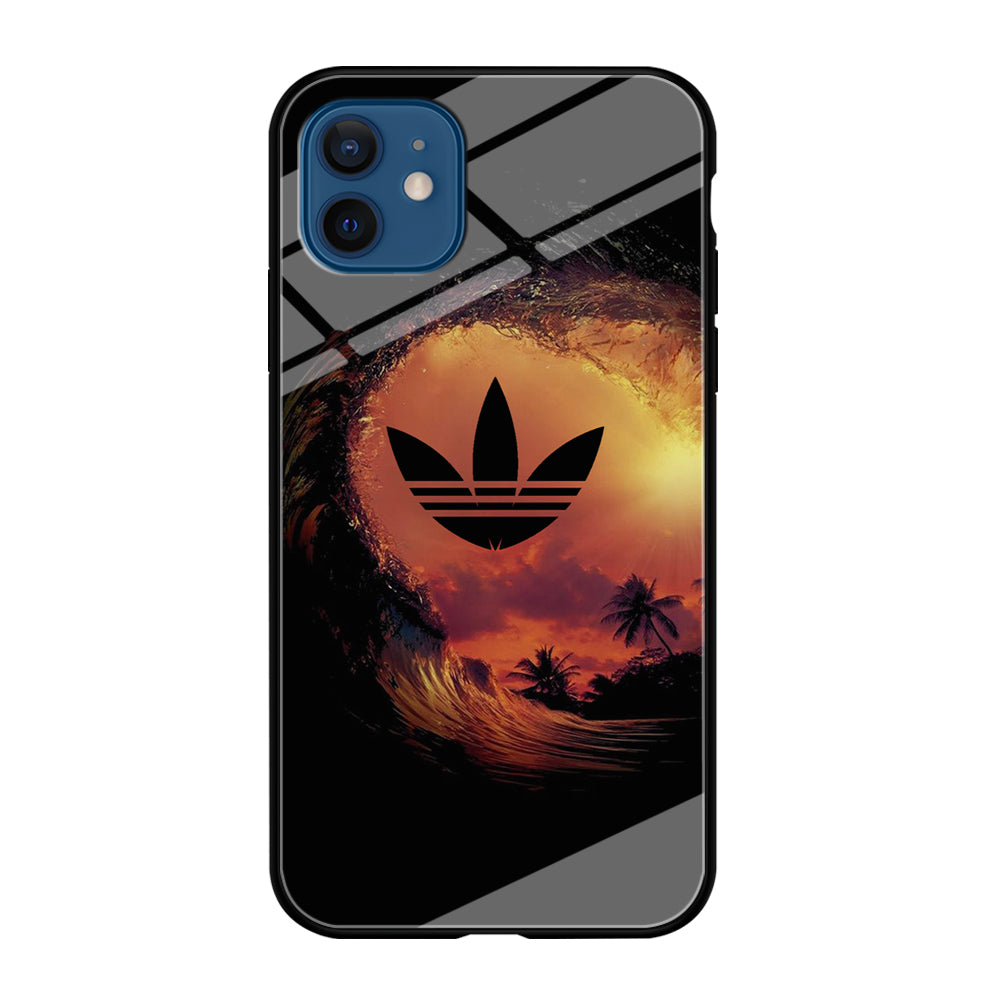 Adidas Logo Wave Sunset iPhone 12 Case