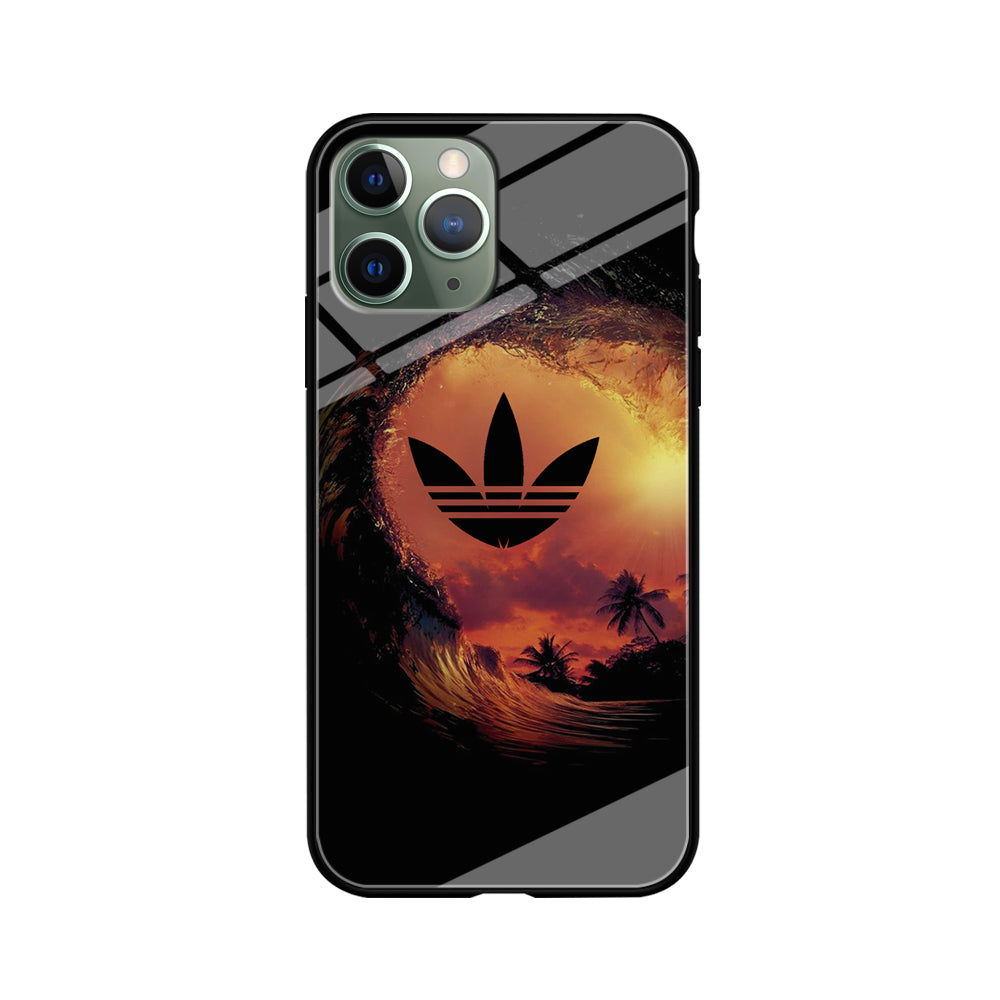 Adidas Logo Wave Sunset iPhone 11 Pro Case