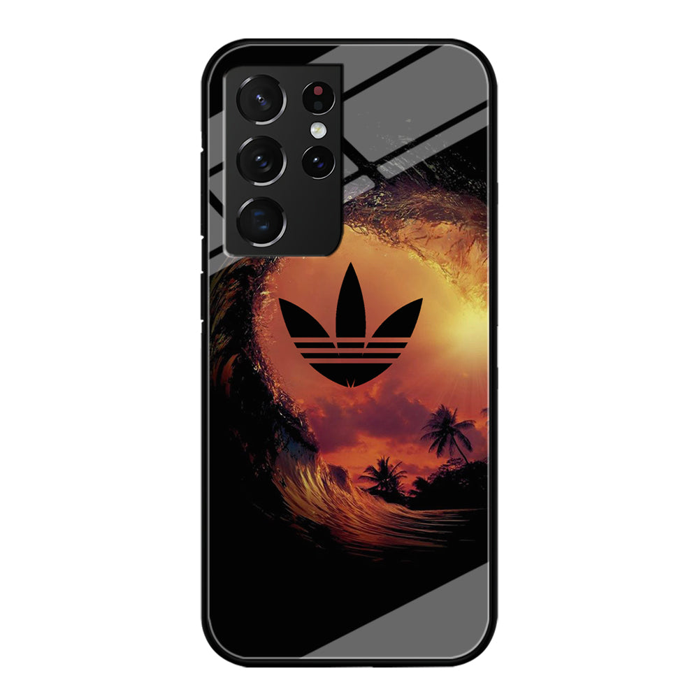 Adidas Logo Wave Sunset Samsung Galaxy S21 Ultra Case