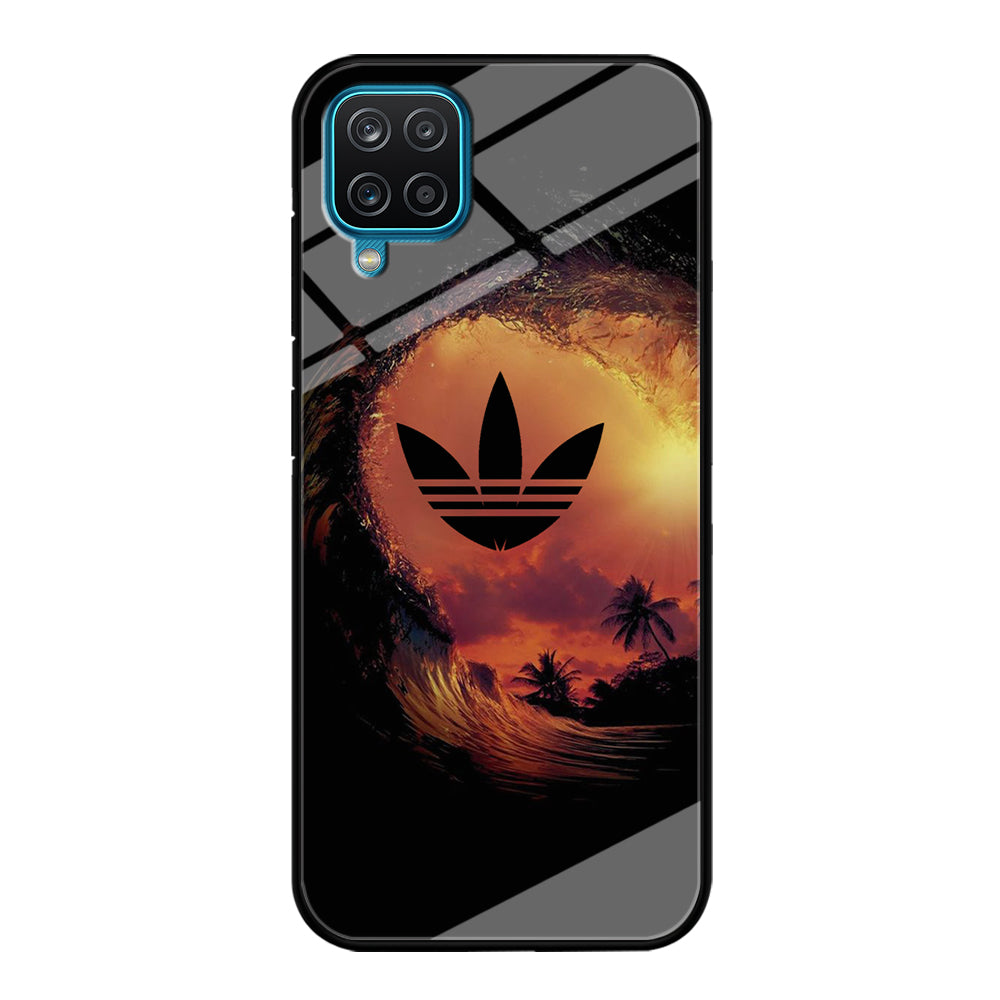 Adidas Logo Wave Sunset Samsung Galaxy A12 Case