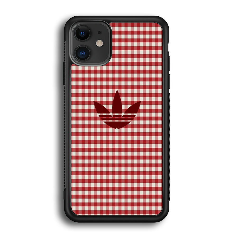 Adidas Red Flannel iPhone 12 Case