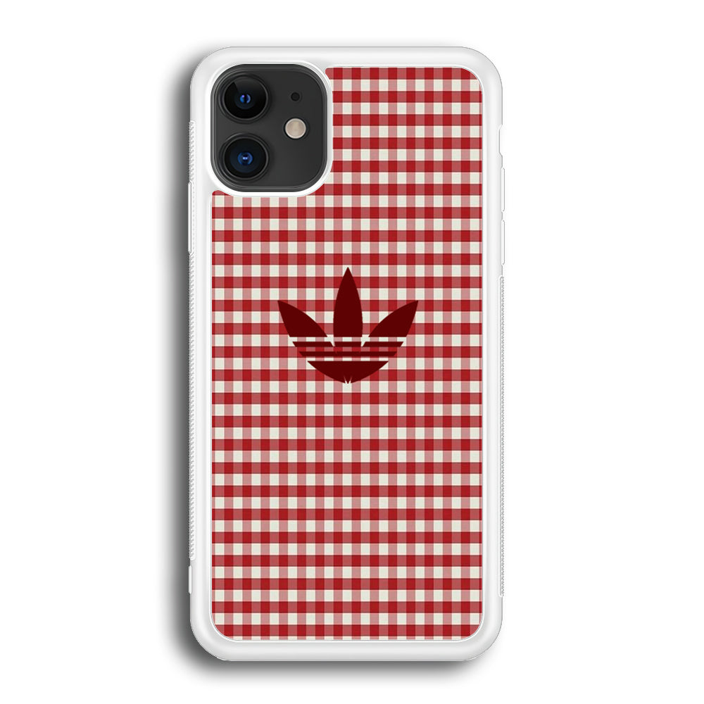 Adidas Red Flannel iPhone 12 Case